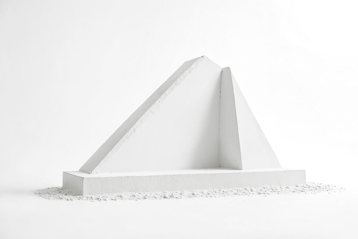 Abstract White Geometric Shape on White Background photo