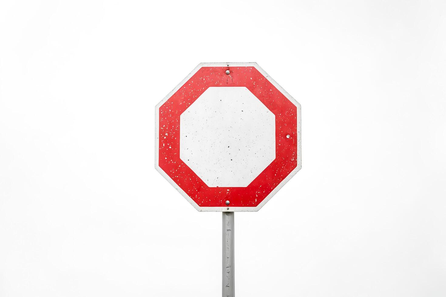 Stop Sign with White Background photo