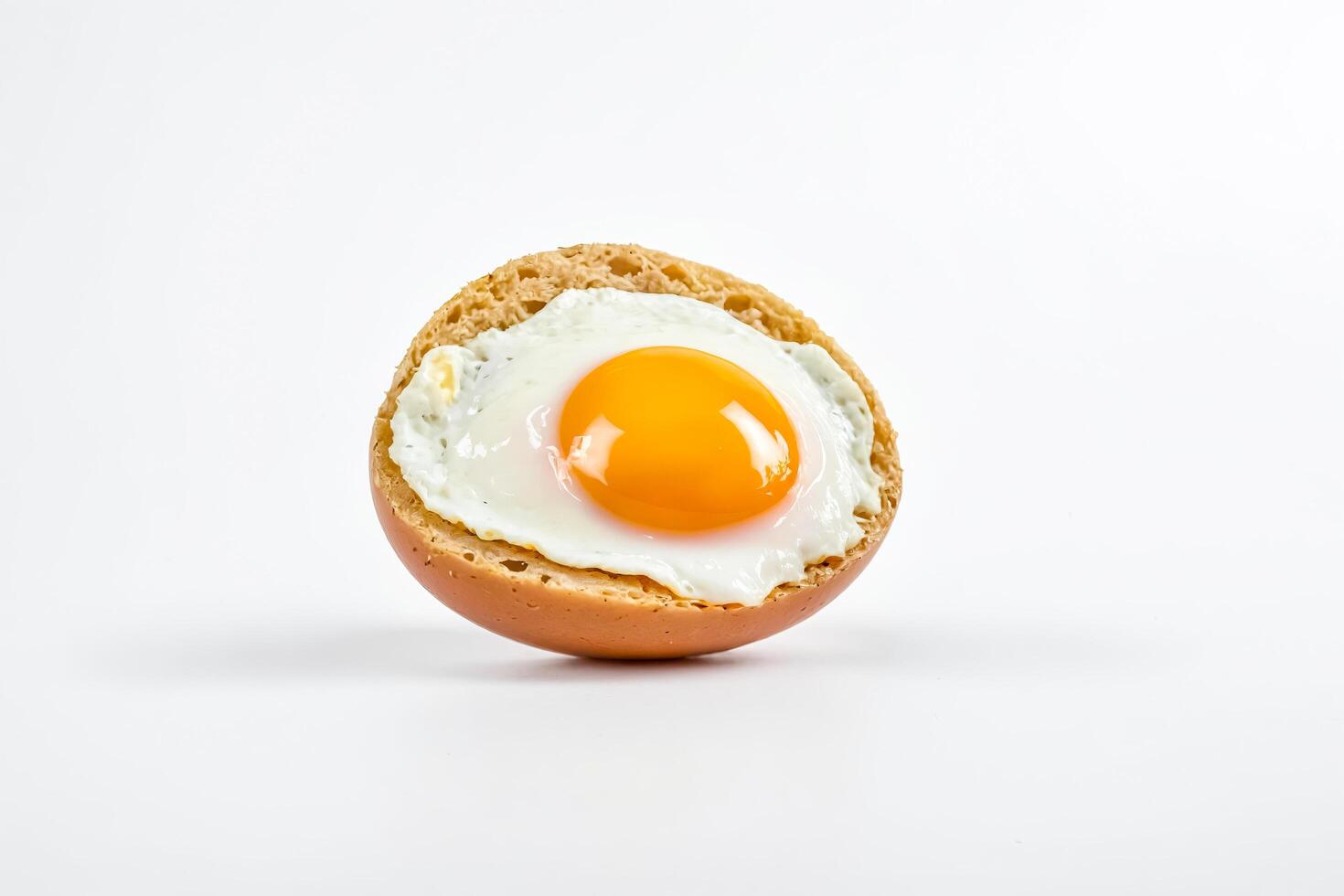 Fried Egg in a Bread Bowl photo