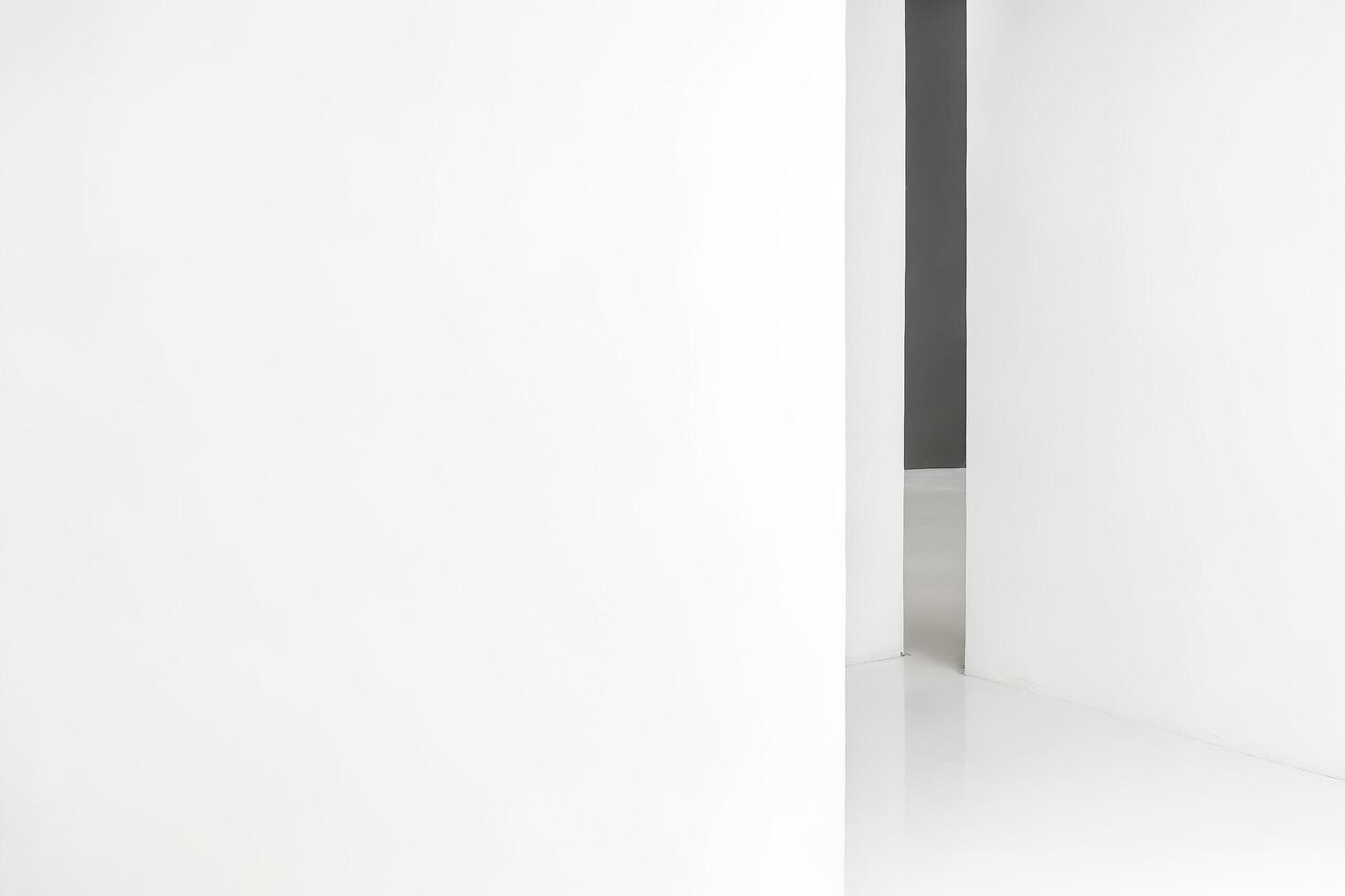 Abstract White Corner with a Black Line photo