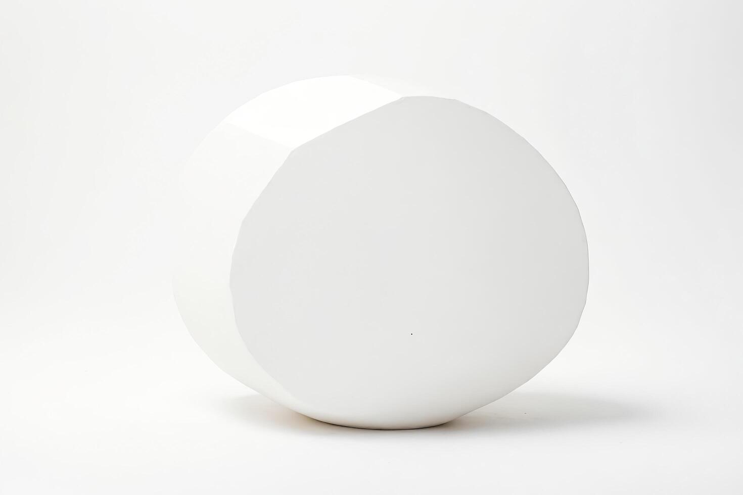 White Geometric Object on White Background photo