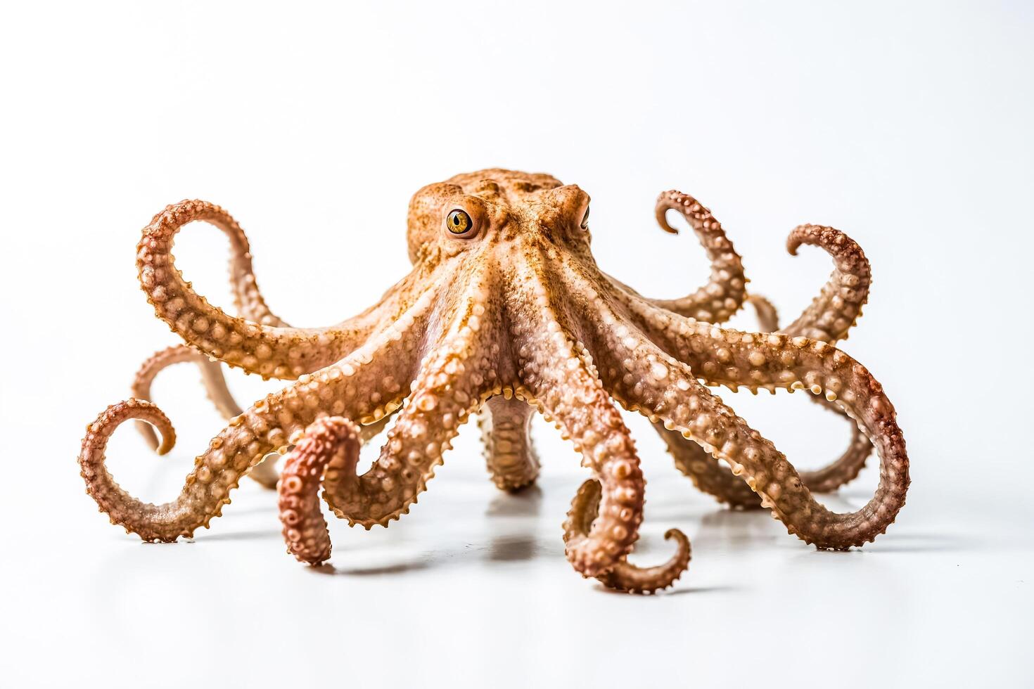 Octopus isolated on white background photo