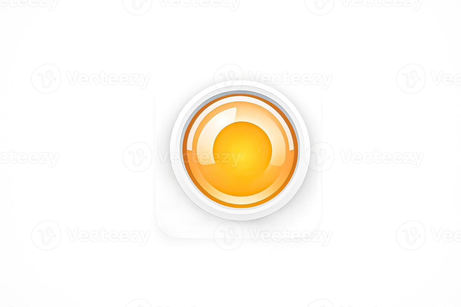 Abstract Circle Button with White Background photo