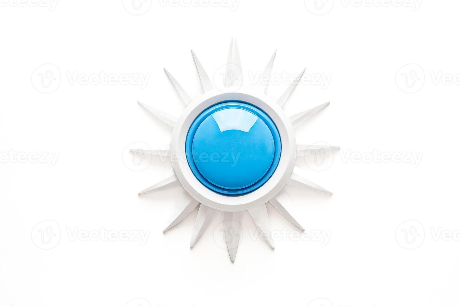Abstract Sun with Blue Circle in Center photo