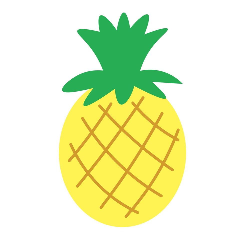 isolated fruit in shape flat style vector