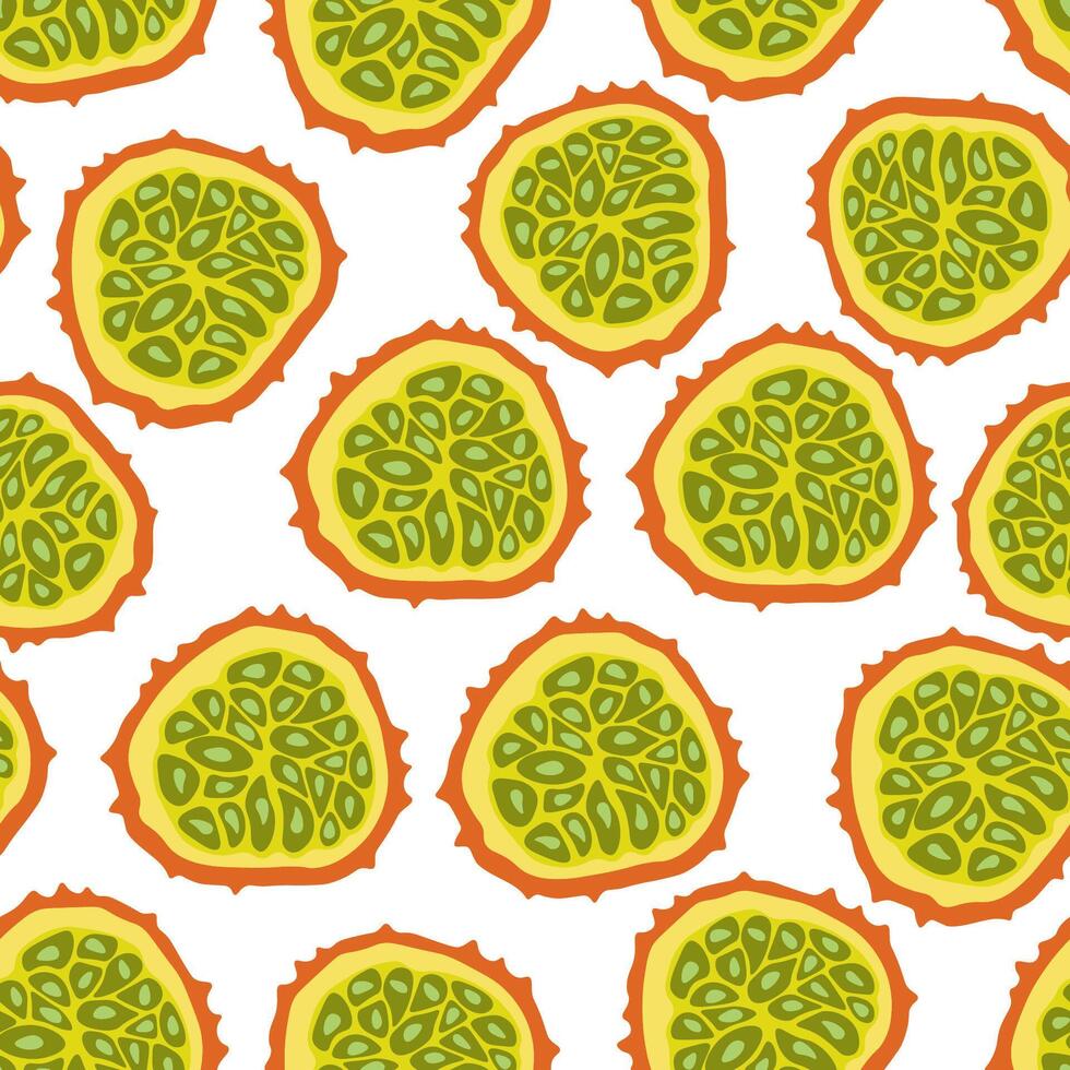seamless fruits pattern vector
