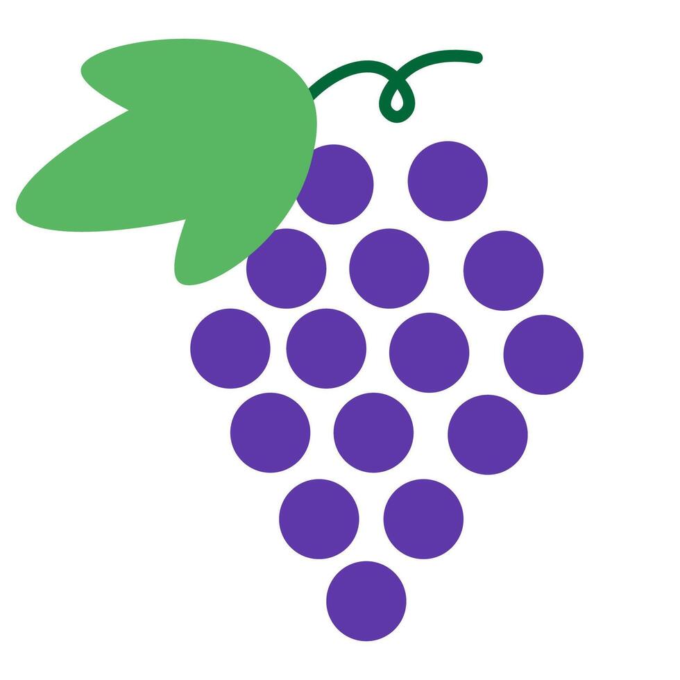 isolated fruit in shape flat style vector