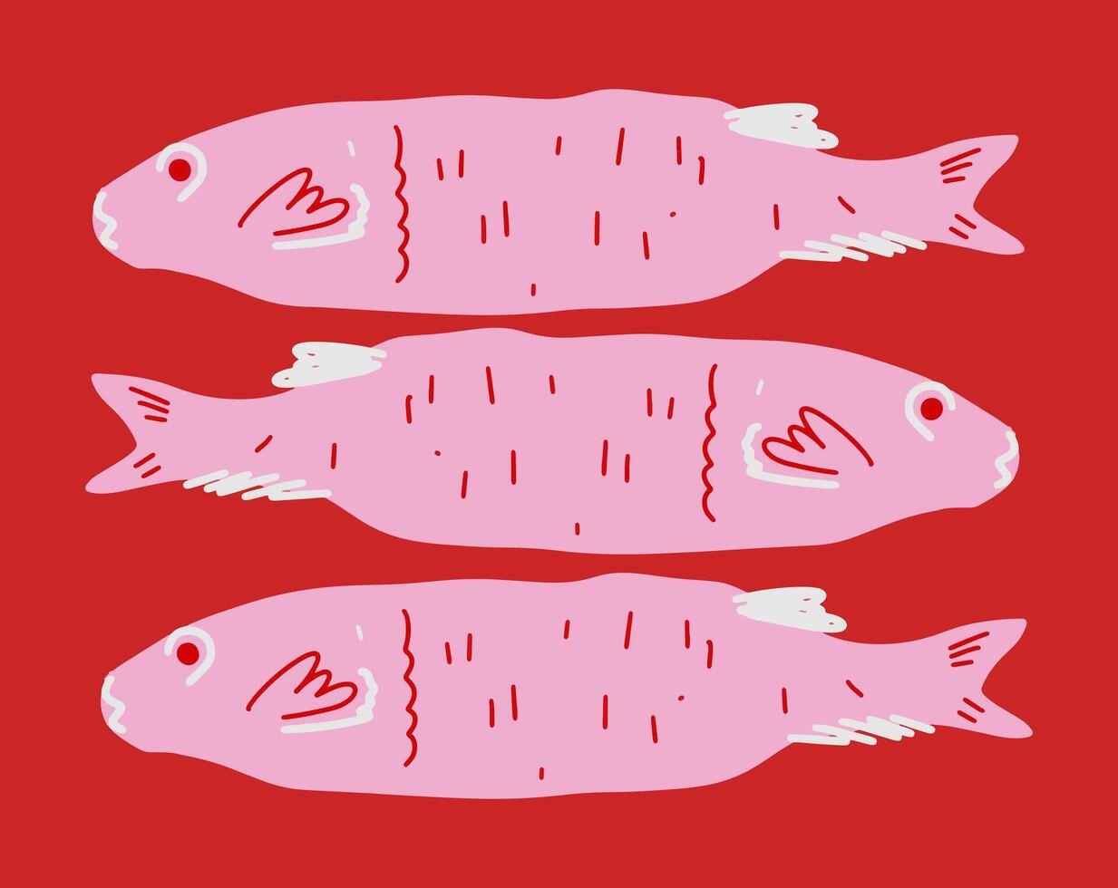 fish pattern design for templates. vector