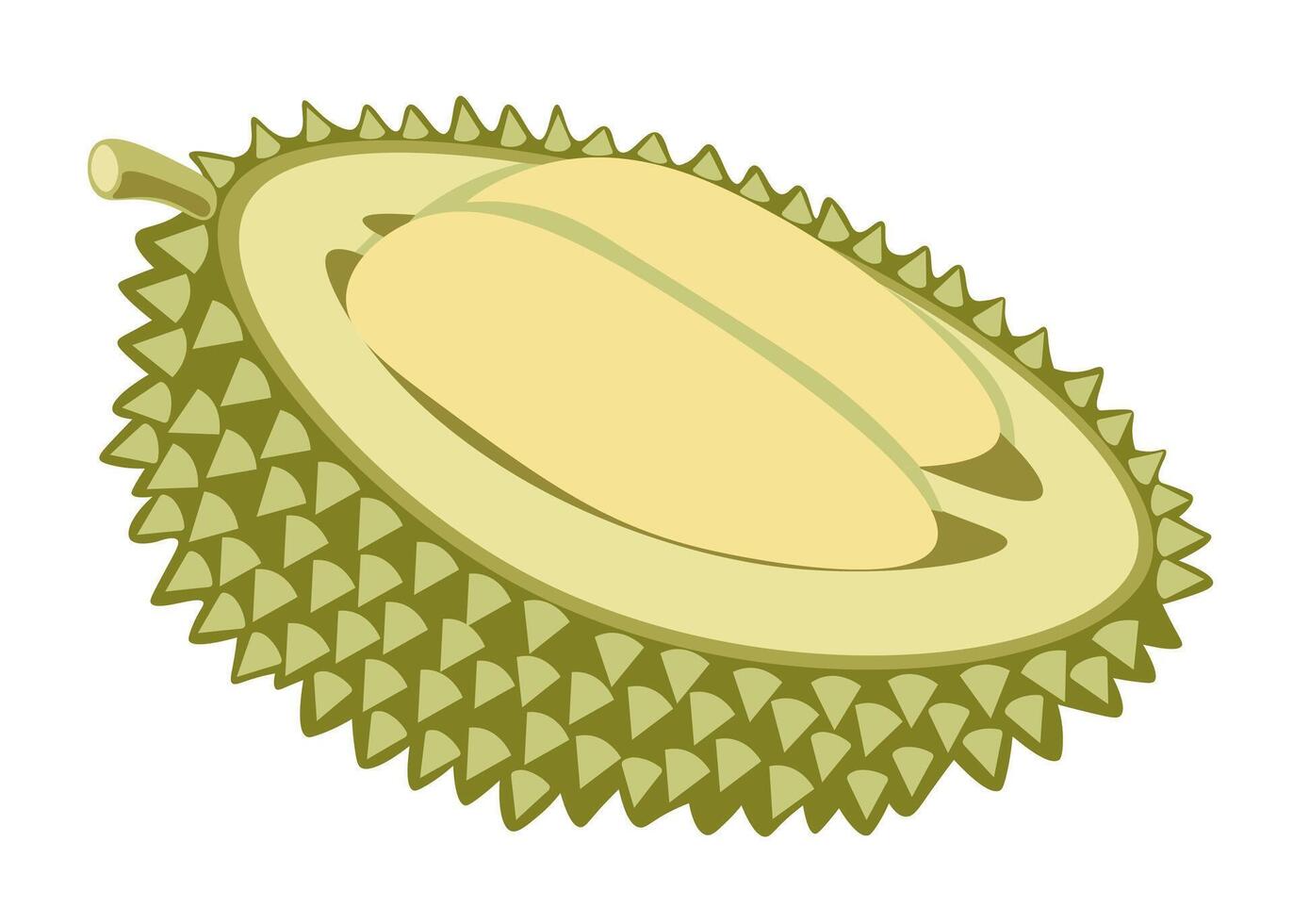 isolated fruit in shape flat style vector
