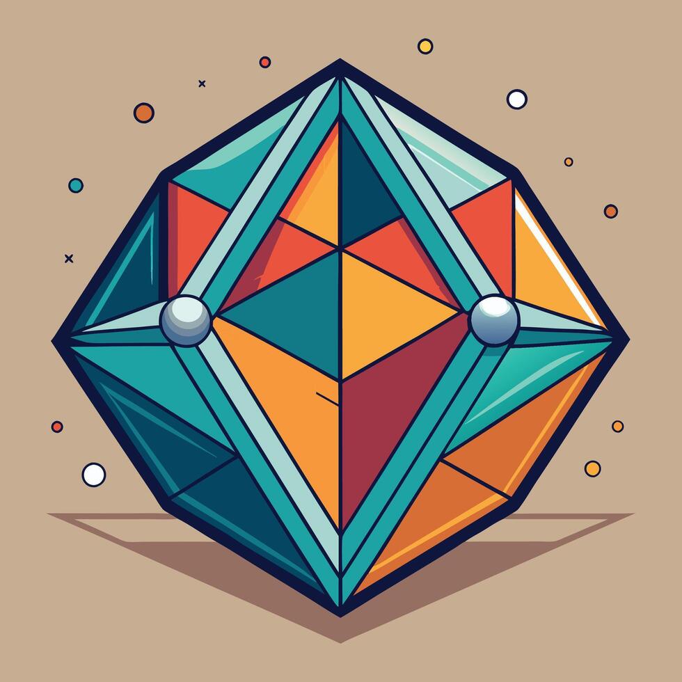 Geometric shape illustration vector