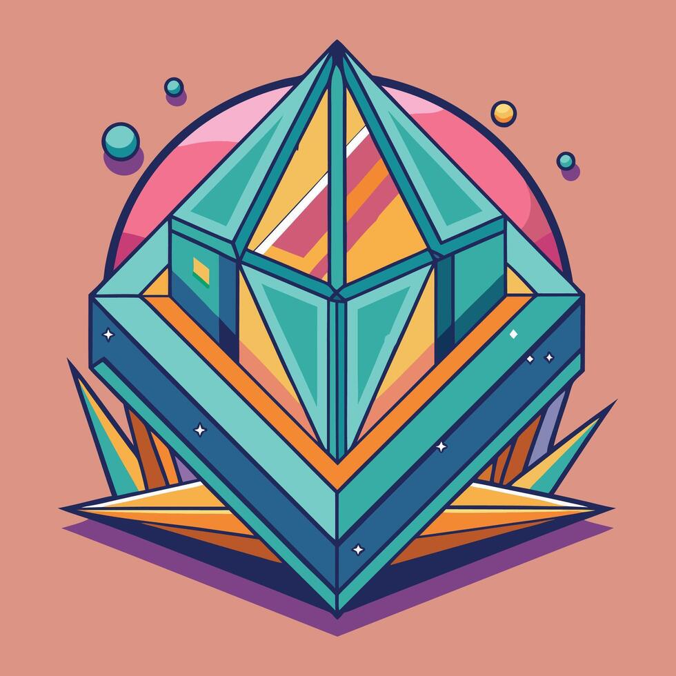 Geometric shape illustration vector