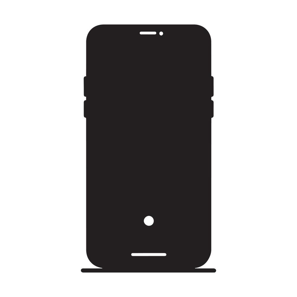 Phone Silhouette Icon vector