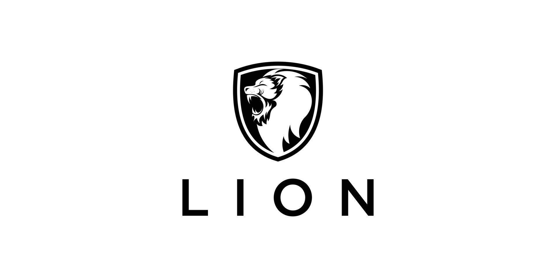 Creative lion logo design with unique concept , premium vector