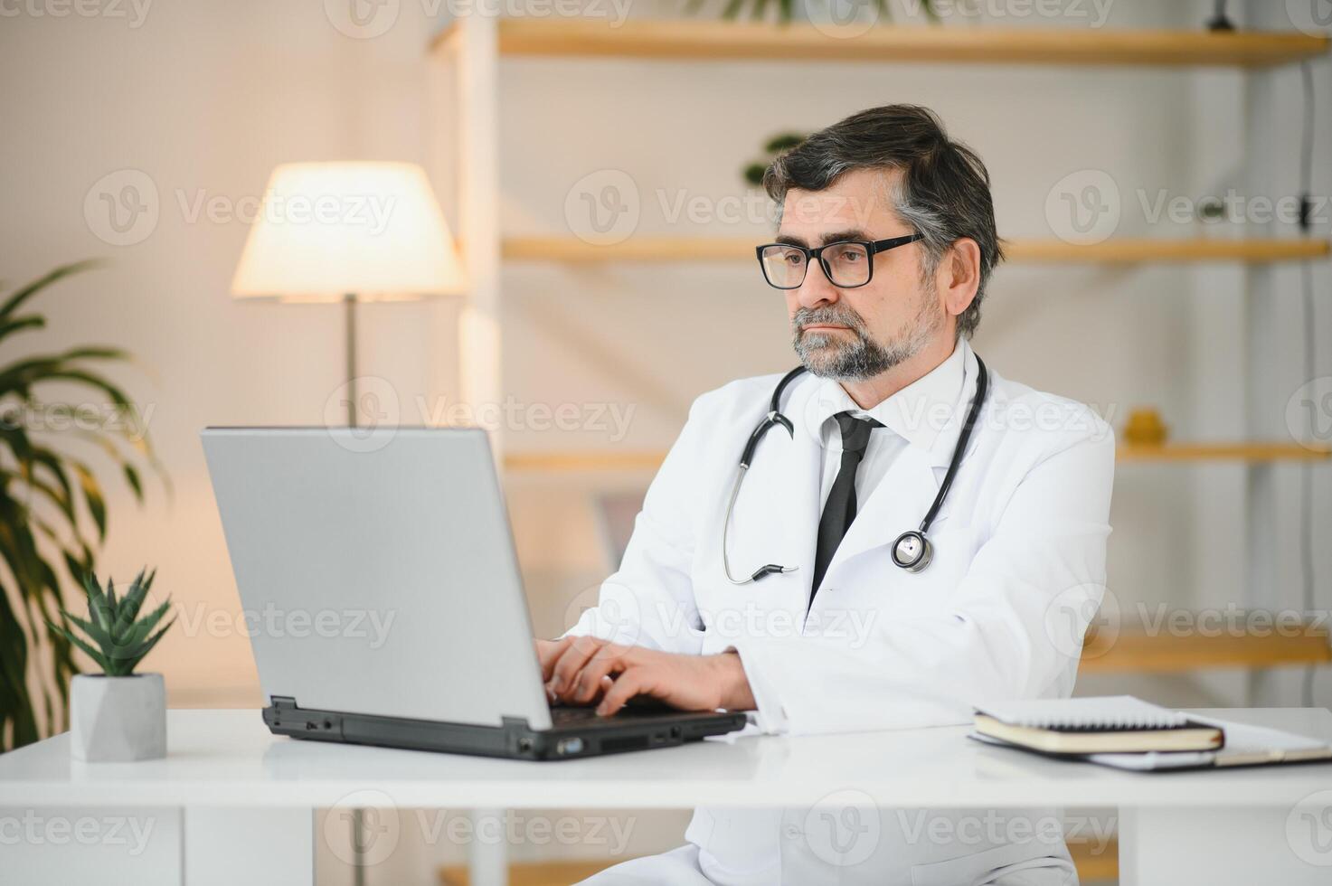 Confident general practitioner is ready to work. photo