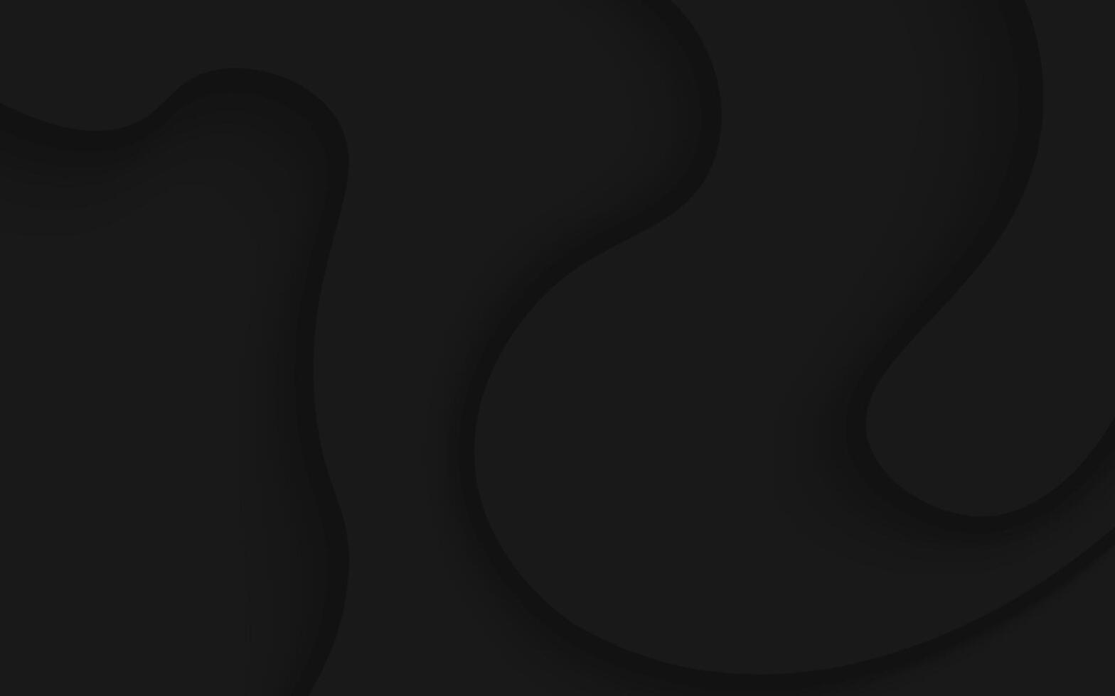Elegant Black Wavy Background vector
