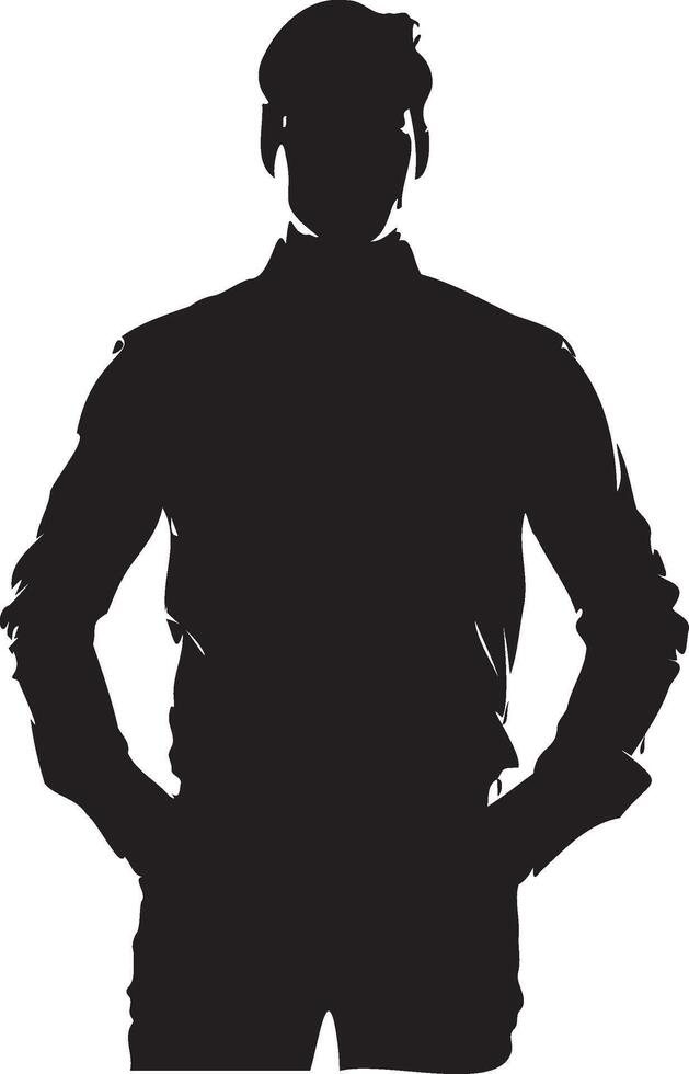silhouette of a person vector