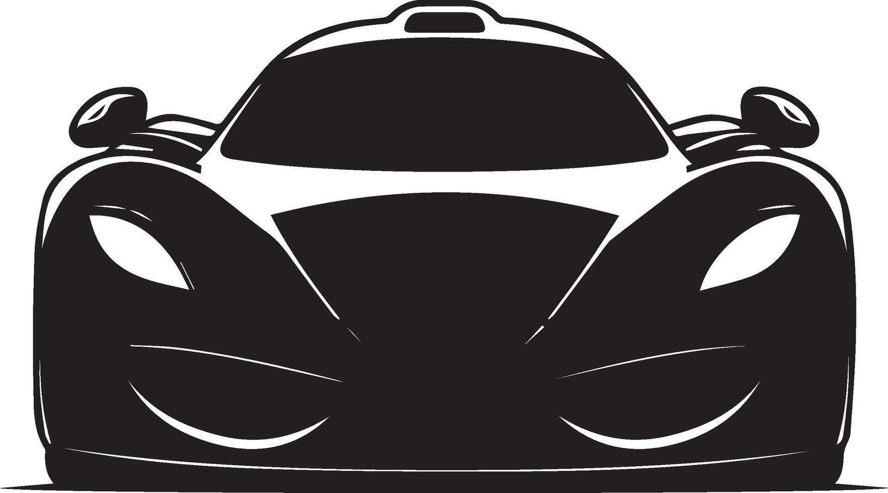 Car silhouette modern on white background vector