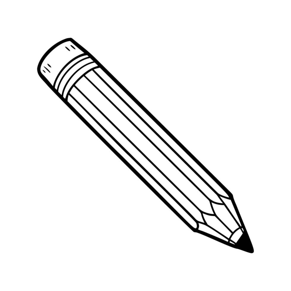 pencil, on a white background vector