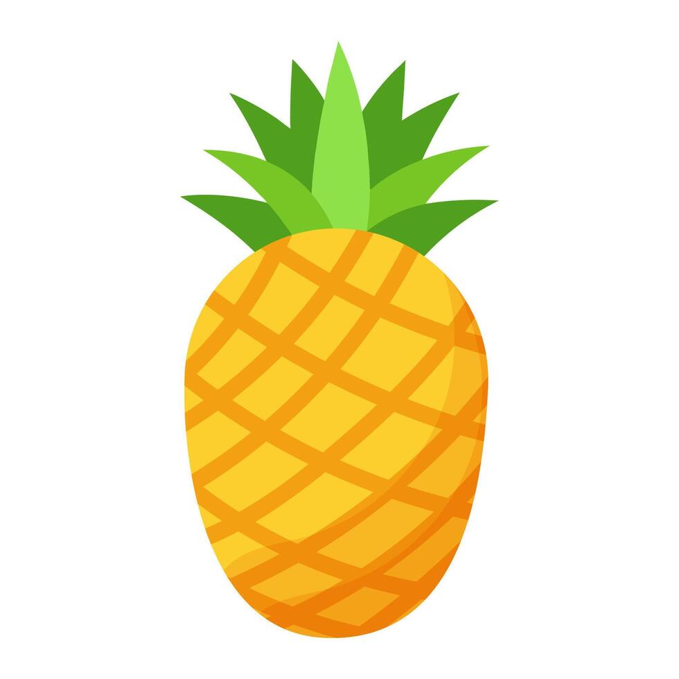 Pineapple icon on white background vector