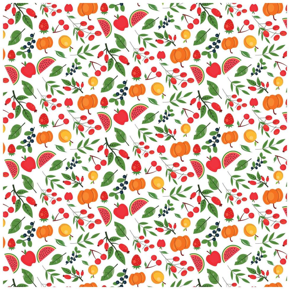 Celebrate Nature with Our Stunning Fruit Pattern Designs.. vector