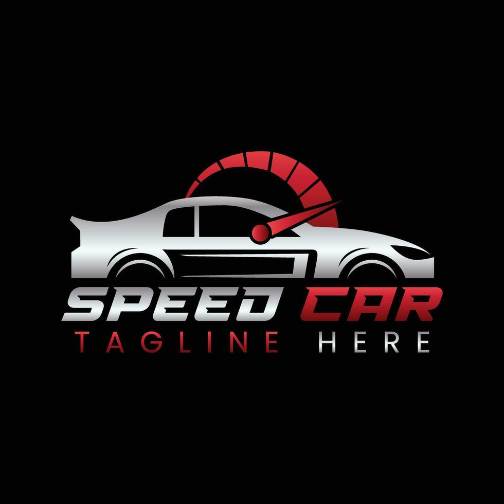 Speed car logo, auto car logo vector