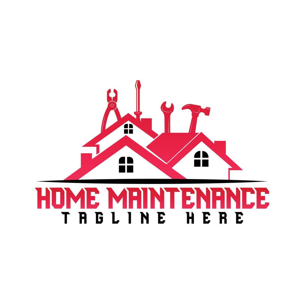 Home Repair logo, home logo design vector