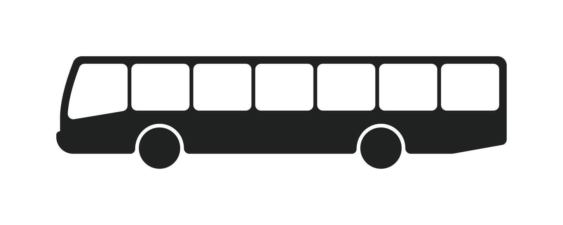 Bus Icon - Public Transportation Symbol vector