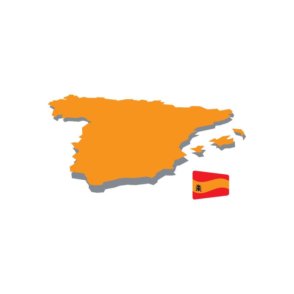 illustration of Spain map vector