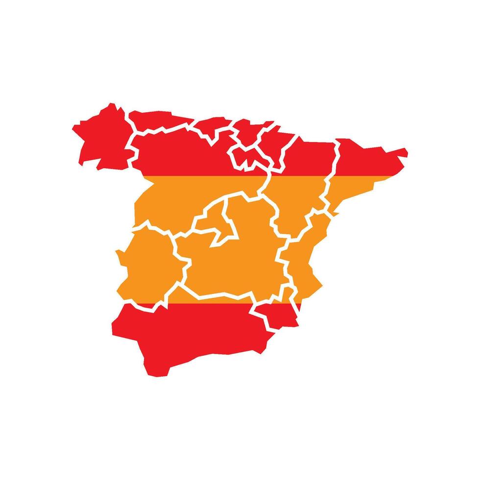illustration of Spain map vector