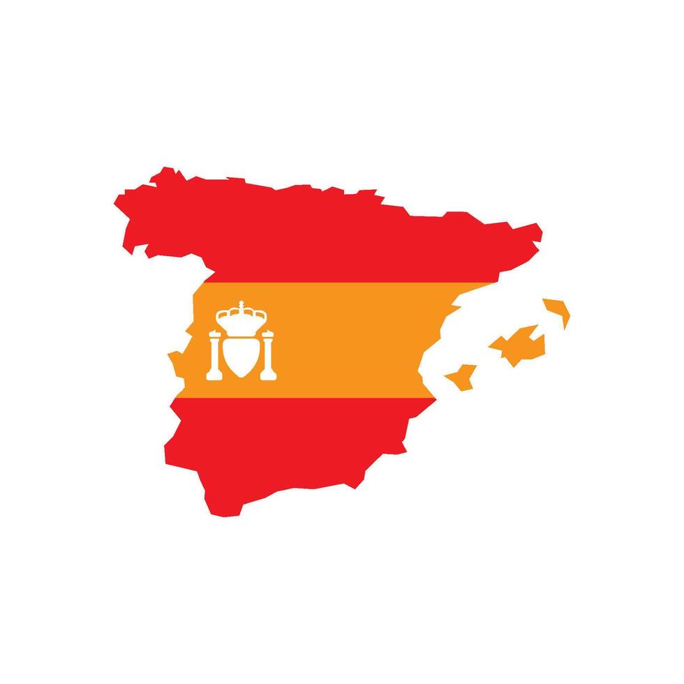illustration of Spain map vector