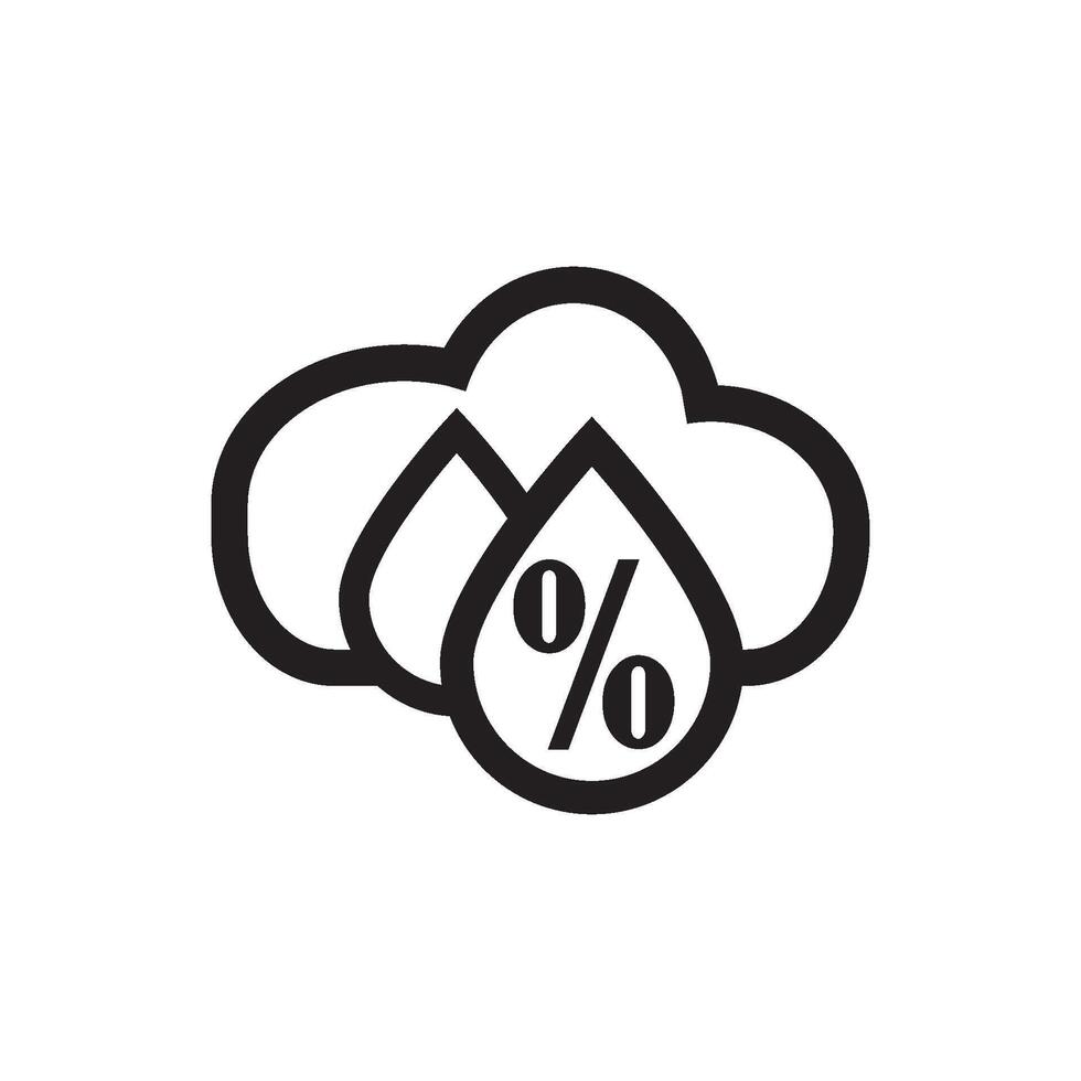 humidity icon illustration design template vector