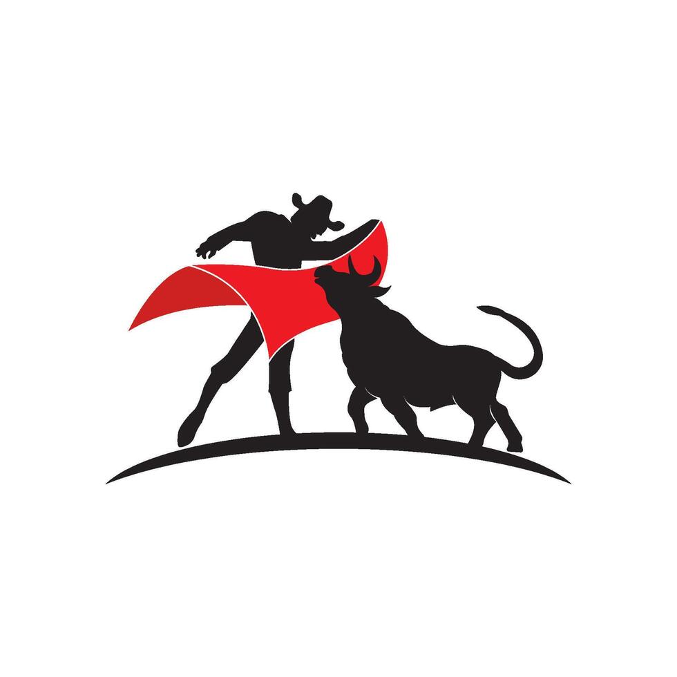 Matador logo icon illustration. vector