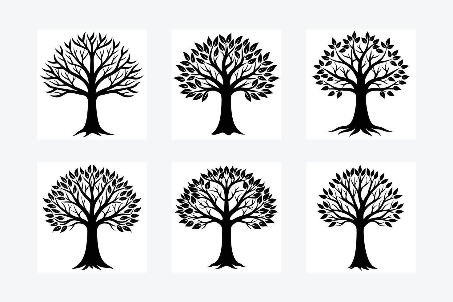 Tree silhouette illustration vector