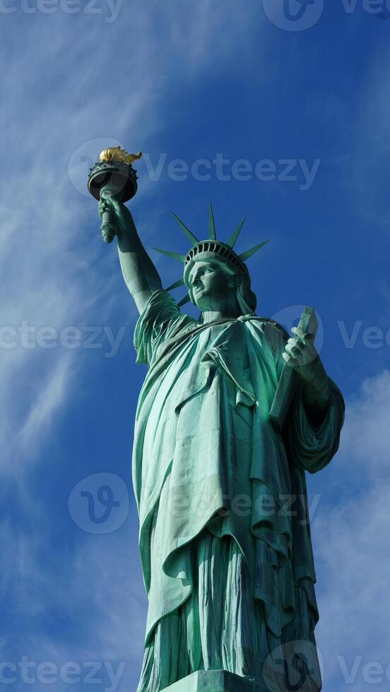 The statue of liberty view located in the New York city photo