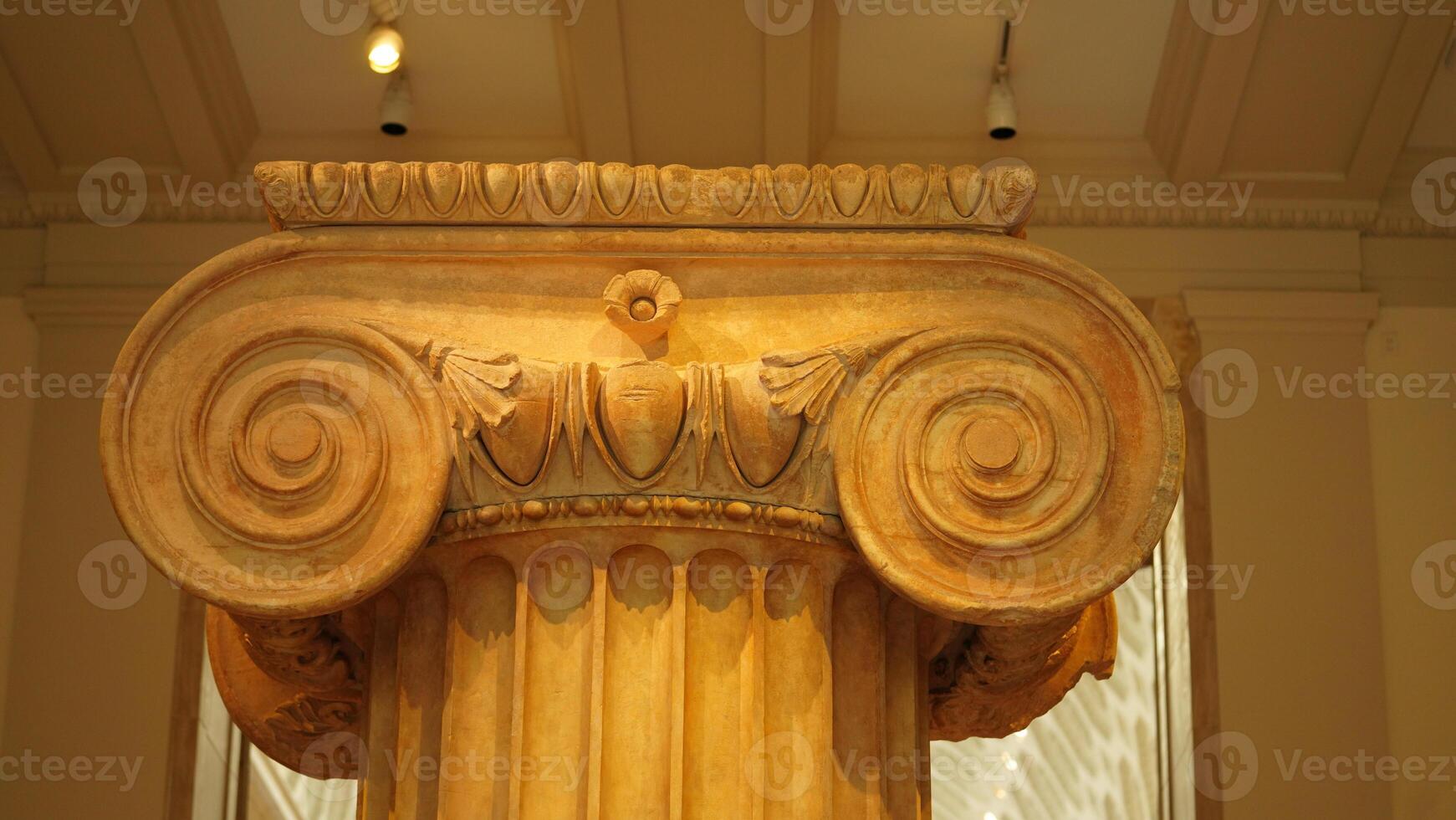 The ancient art exhibition in the museum photo