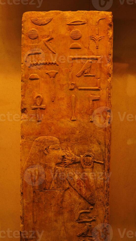 The ancient art exhibition in the museum photo