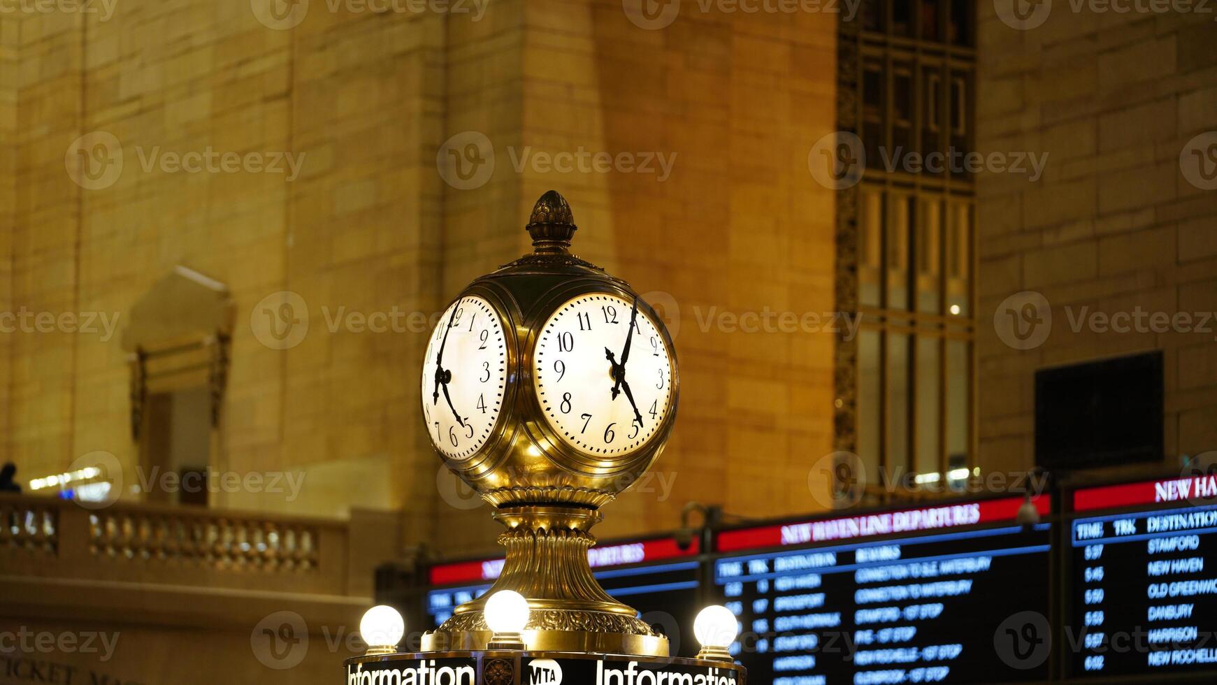 The central railway station interior view located in the New York city photo