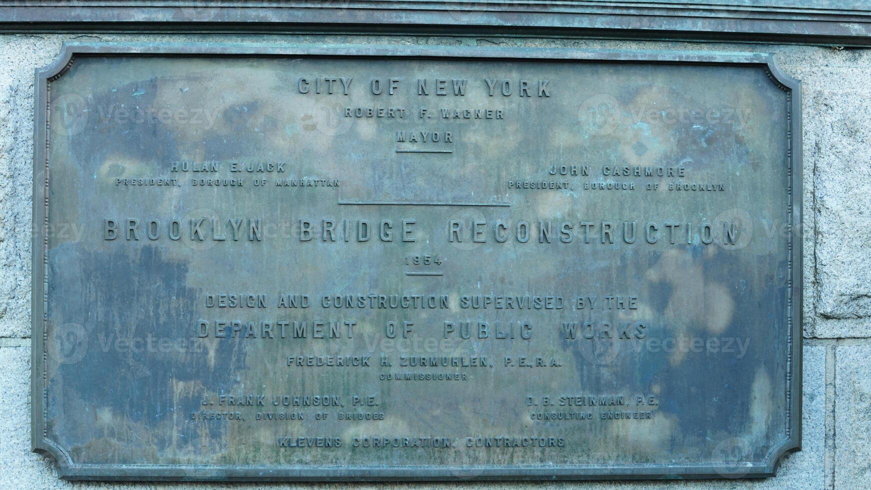 The brooklyn bridge view built one hundred years ago in the New York photo