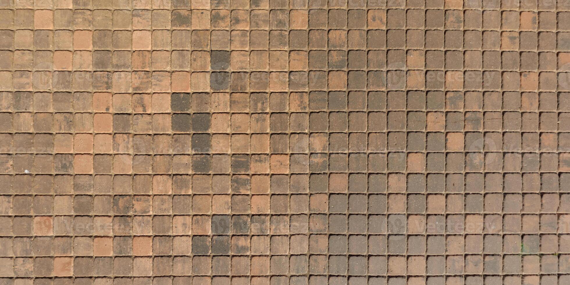 top view of surface of paving slabs and pedestrian footpath photo