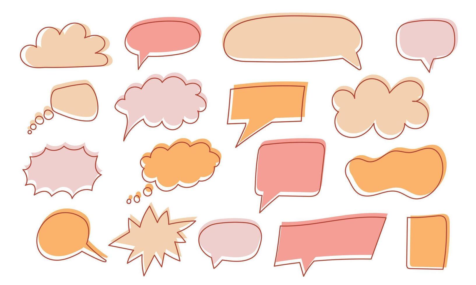 Quotes frames textbox. Hand drawn Quote remark, mention quotations frame and callout text template vector