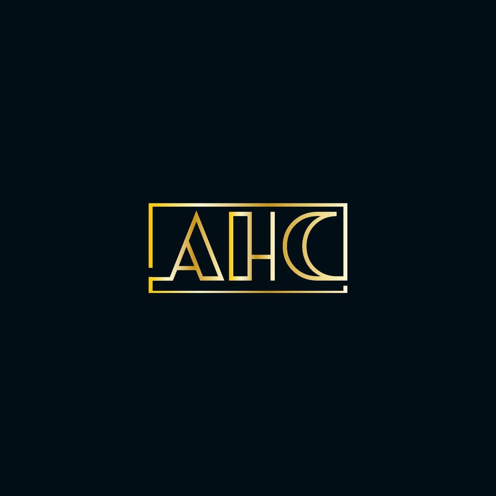 AHC letter logo design vector