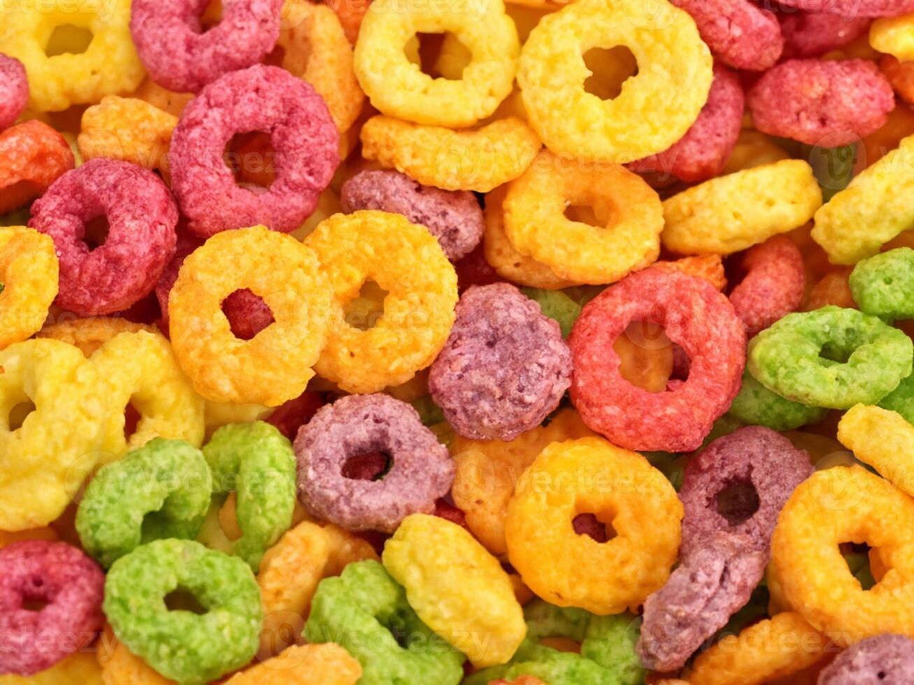 colorful of sweet corn flakes photo