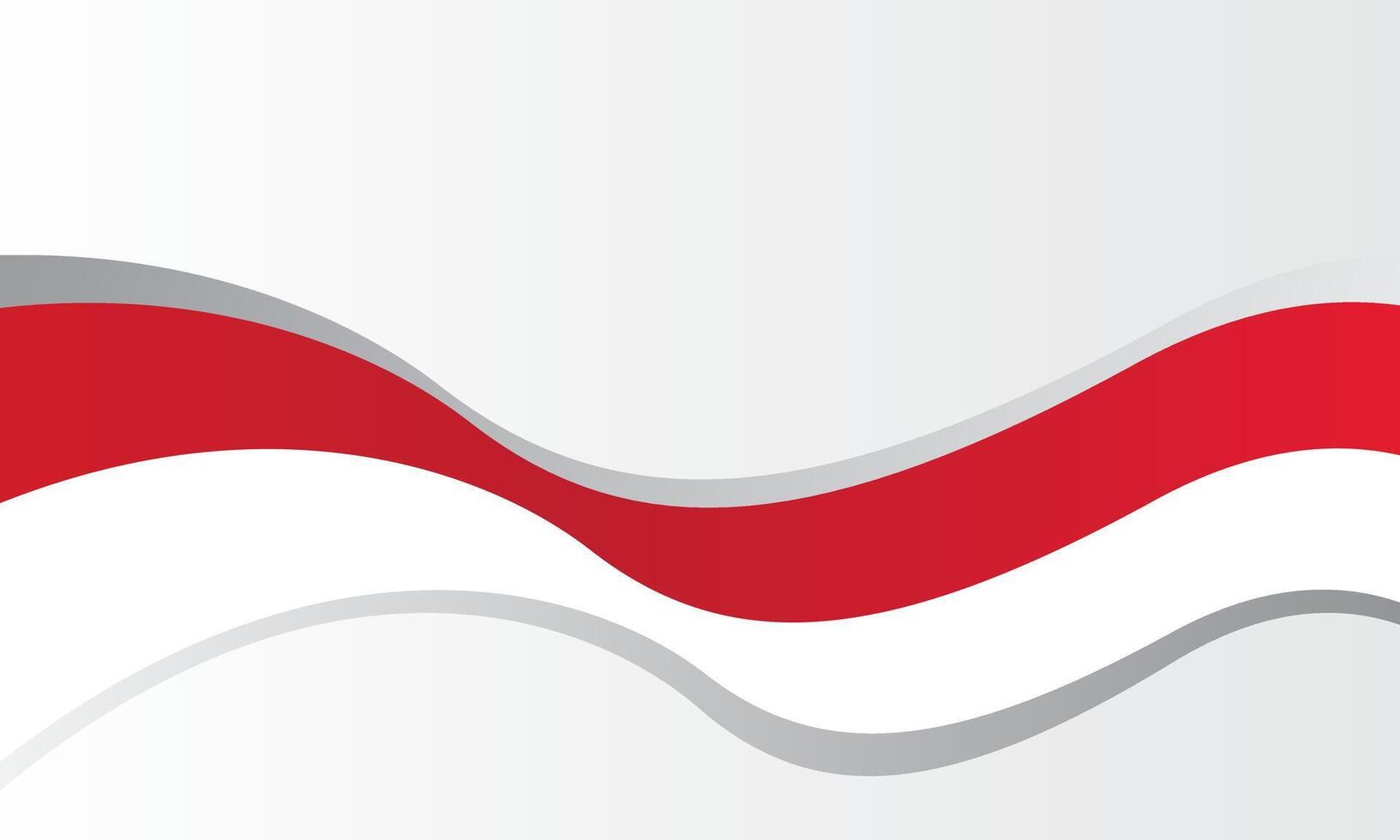 Wave flag Indonesia, Indonesia Independence day background vector