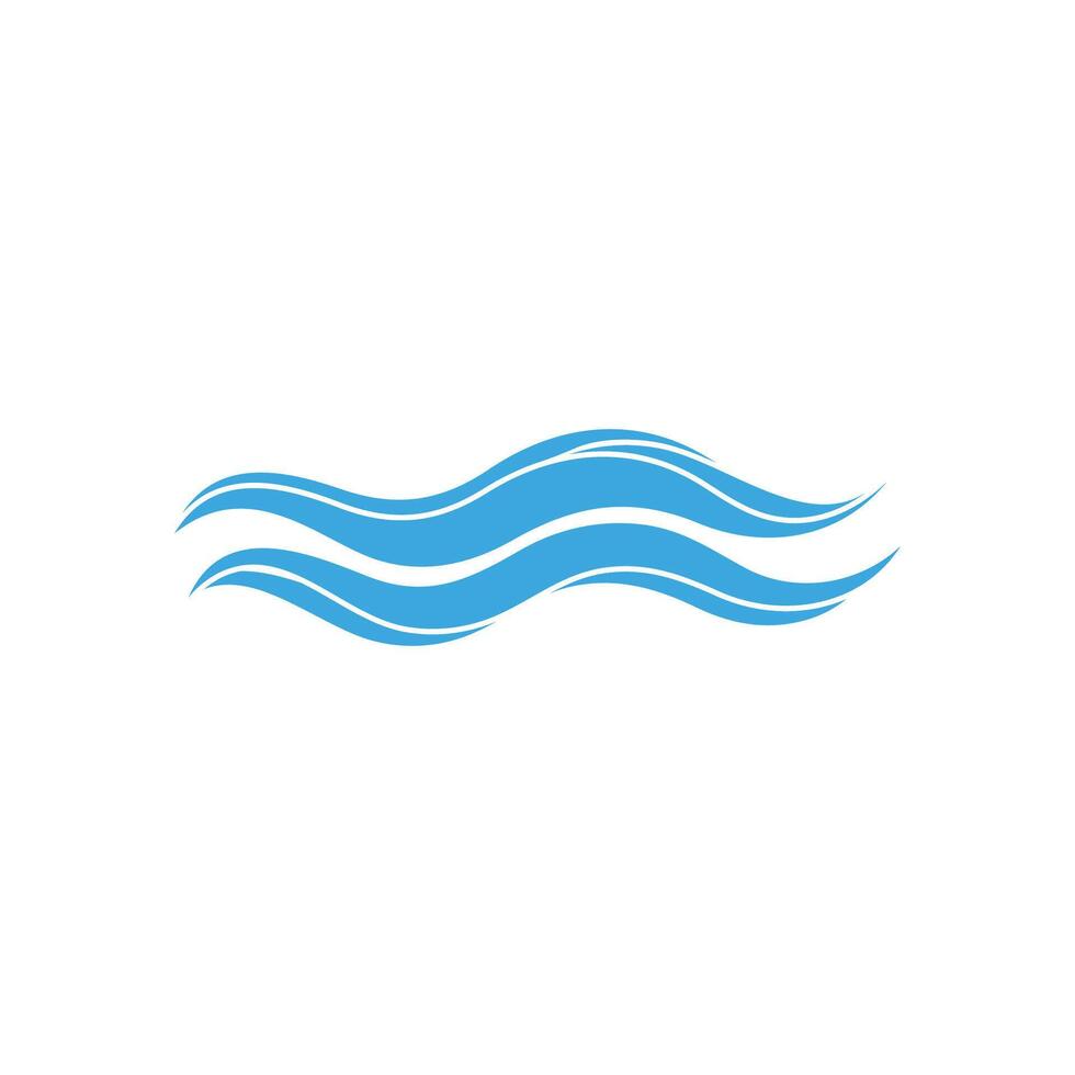 Wave beach icon illustration design vector