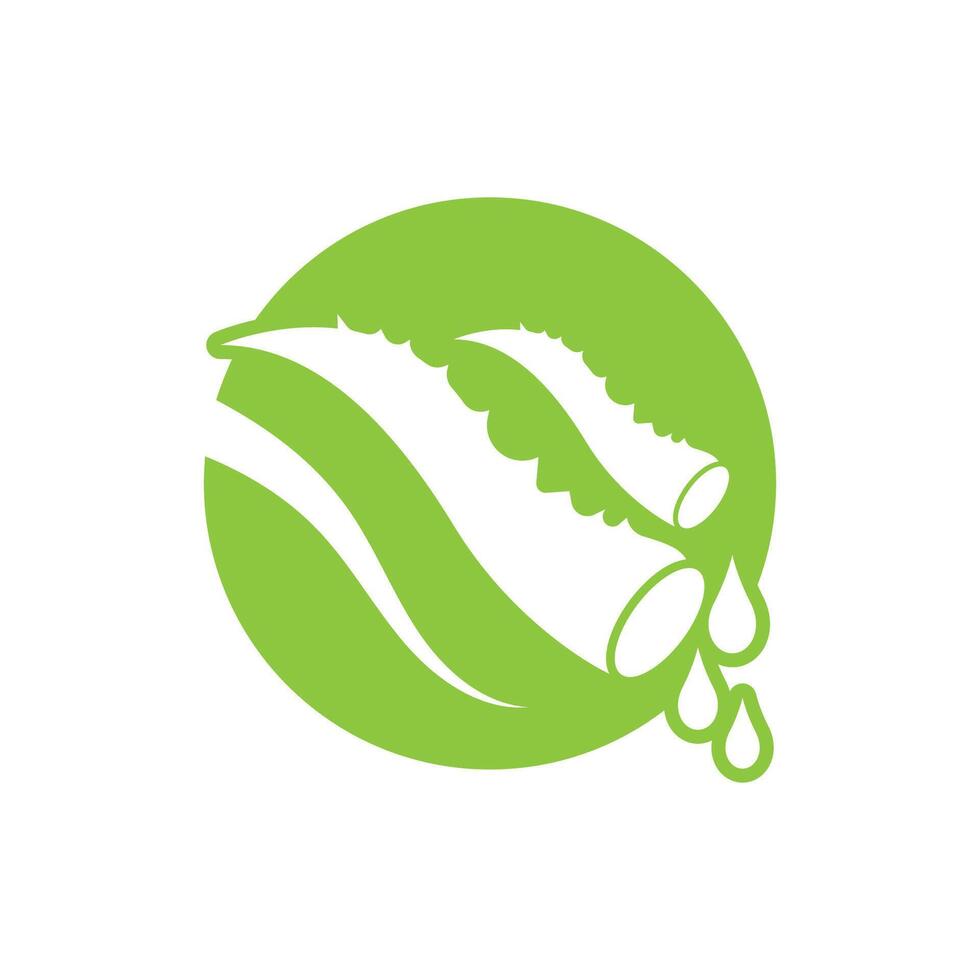 Aloe Vera logo icon design symbol beauty vector