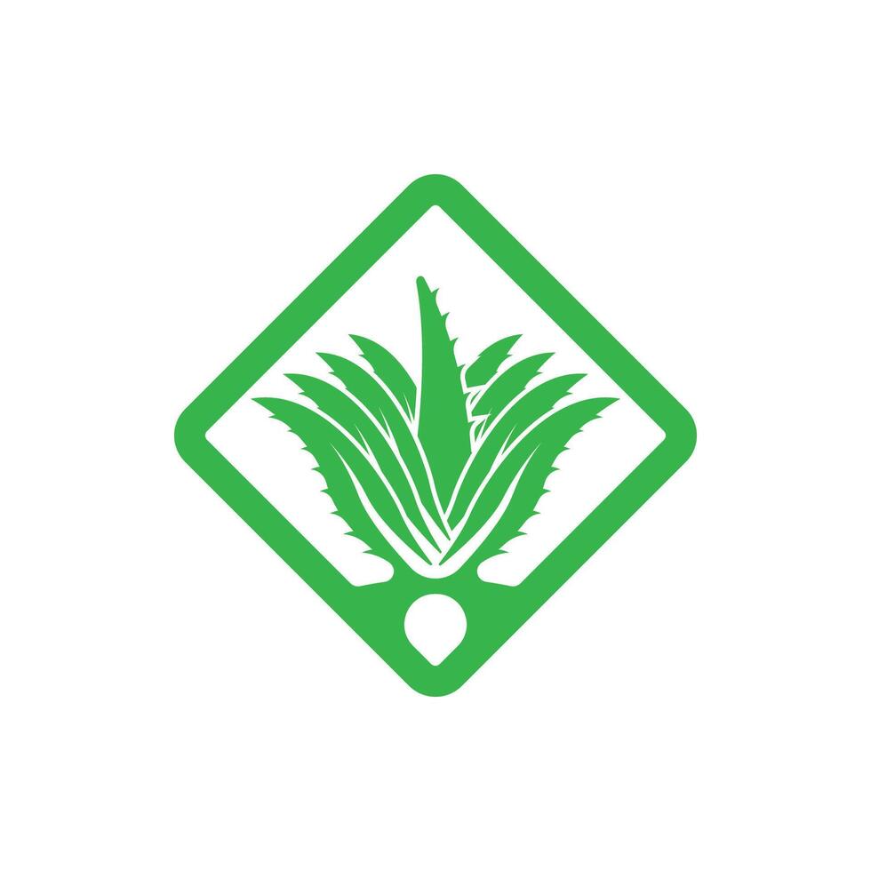 Aloe Vera logo icon design symbol beauty vector
