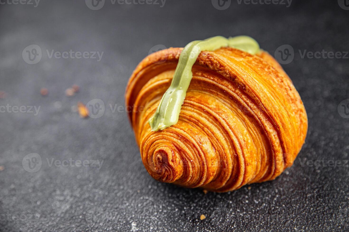 croissant sweet baking fresh bakery delicious appetizer meal food snack on the table copy space food background photo