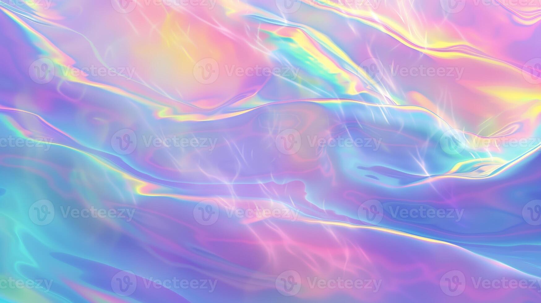 A rainbow colored iridescent holographic background with soft gradient colors. photo