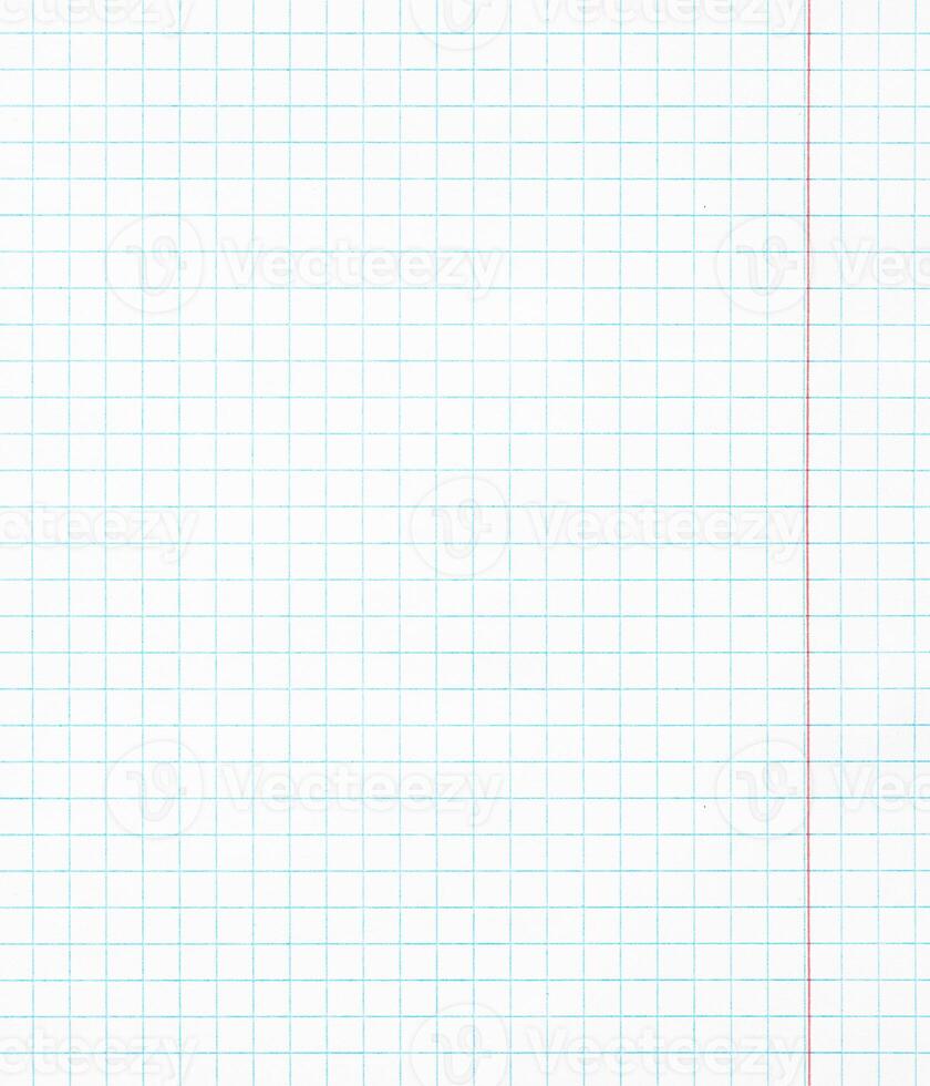 white sheet of paper background, checkered exercise book photo