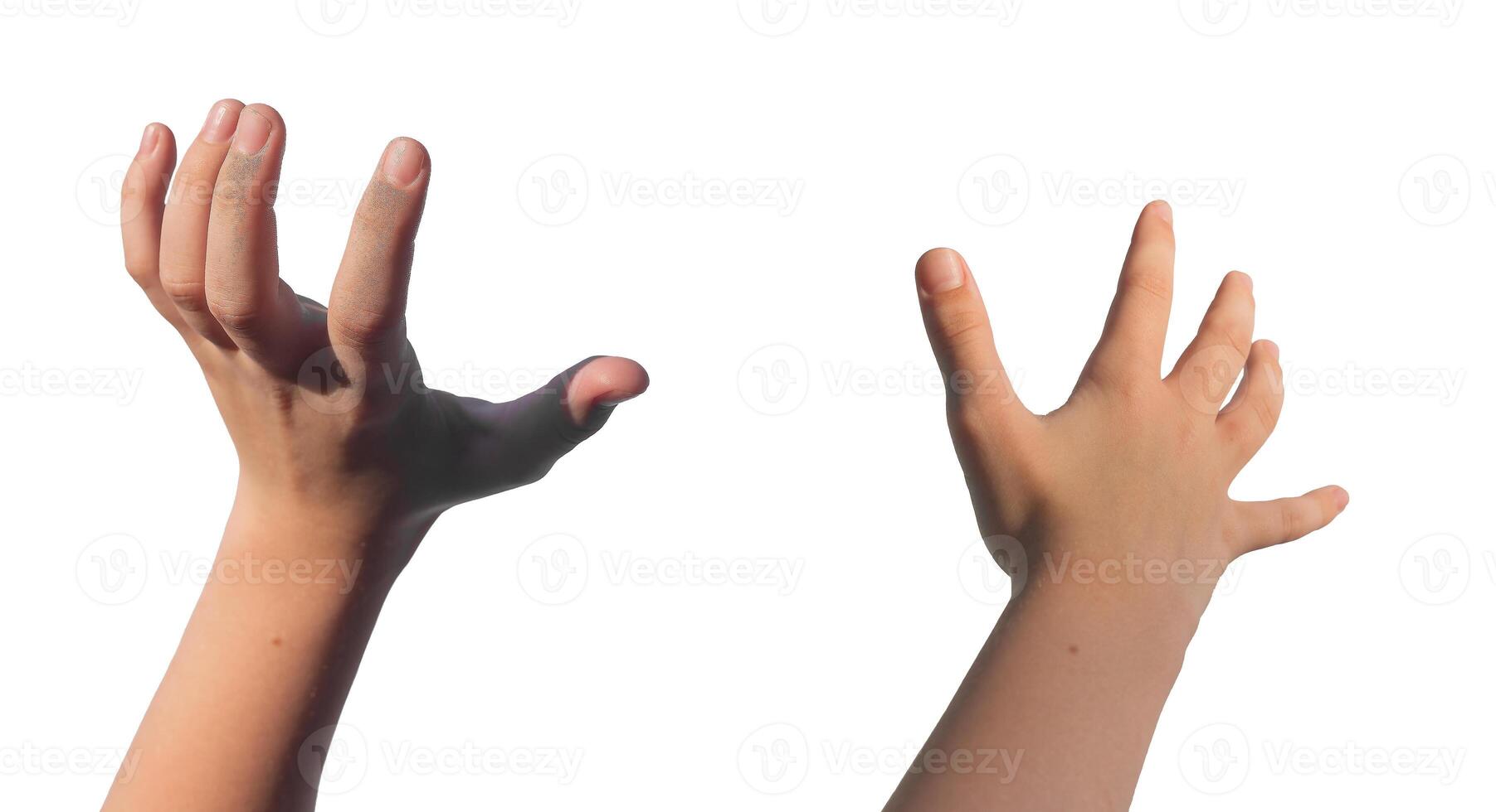 Grabbing, holding, catching and reaching out gestures. Kids Kids childs hands holding, capturing photo